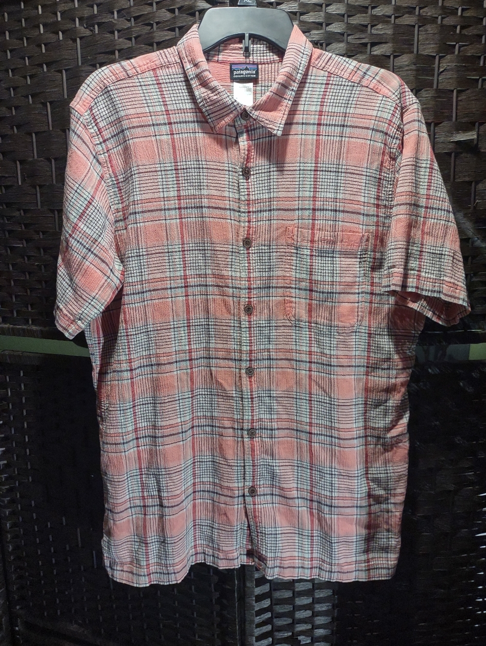 Patagonia Men's A/C Short Sleeve Button Front Shirt Size XL
